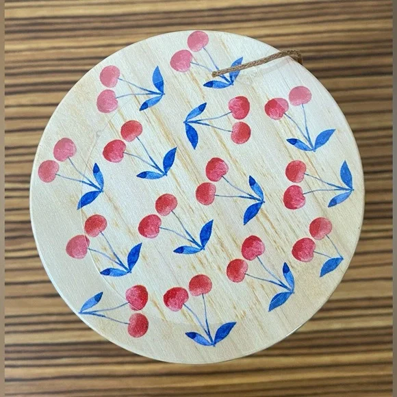 Rae Dunn Clear Glass Jar with Spiral Hair Ties - Picture 2 of 3